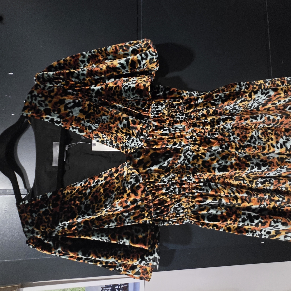 Anthropologie Leopard Print Mini Dress - Picture 7 of 8
